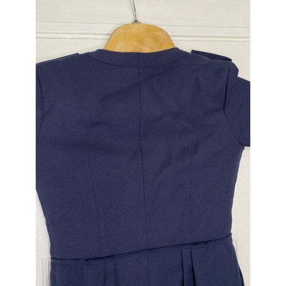 BCBG Maxazria‎ Women’s Short Sleeve Kammy Mini Dress Navy Blue 2 Pockets - Picture 7 of 8